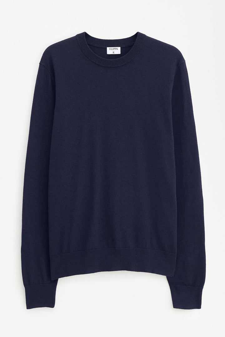 cotton merino sweater  Navy