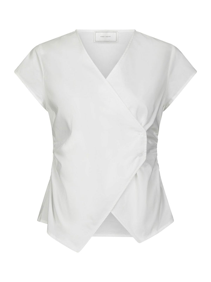 Fidi Poplin Top  White