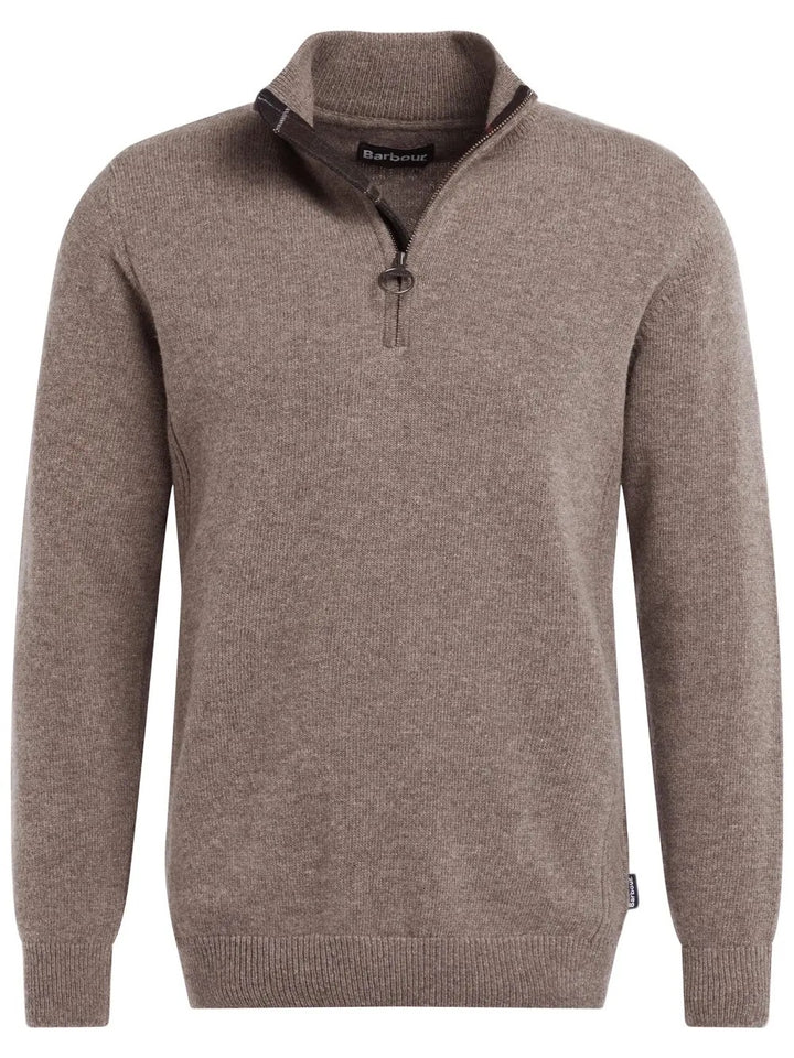 Holden Half Zip Knitted Jumper  Military Marl