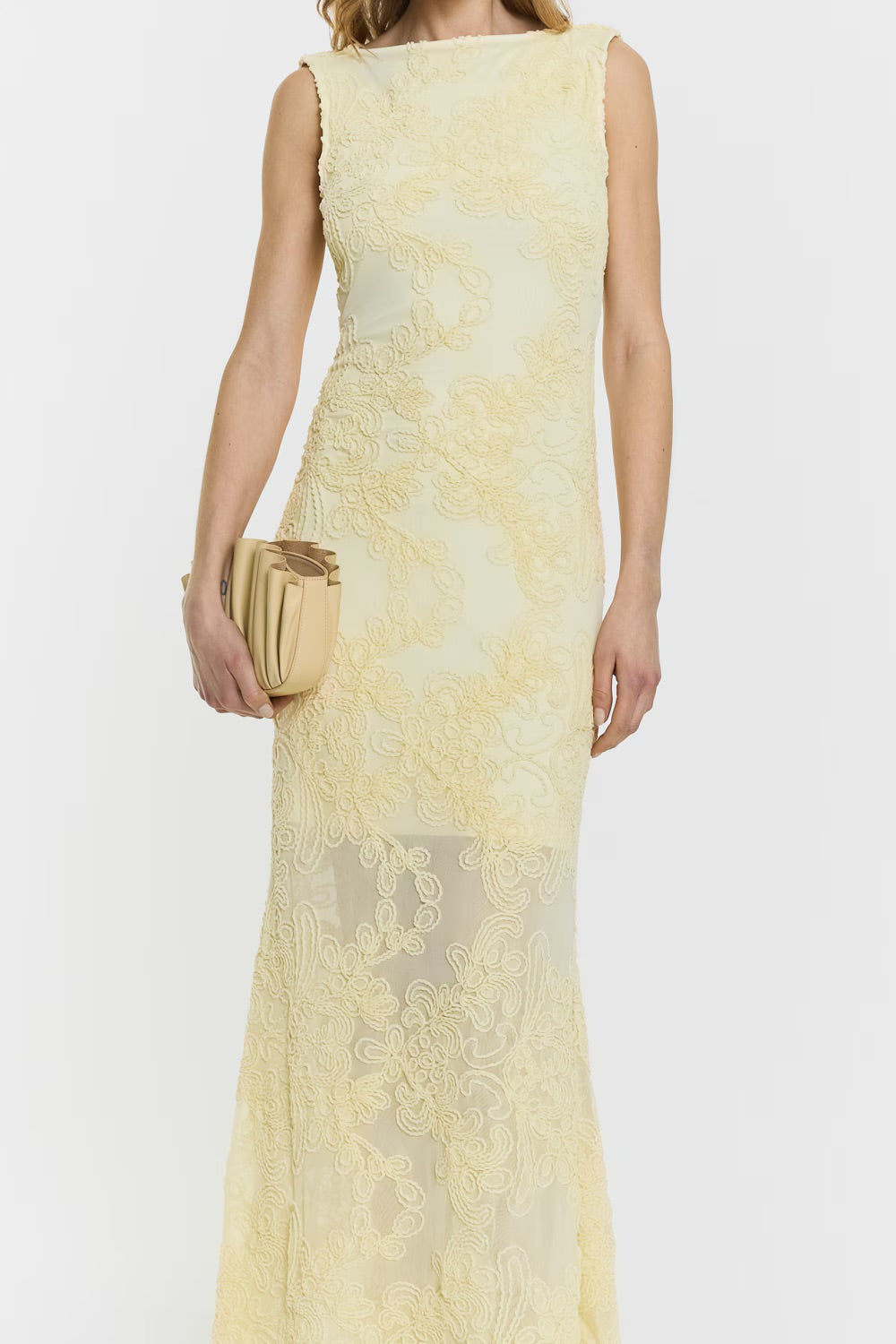 Daphne Dress  Pale Yellow