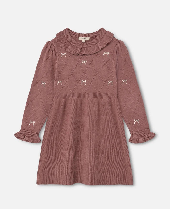 ALON BOW DRESS  Ash Rose