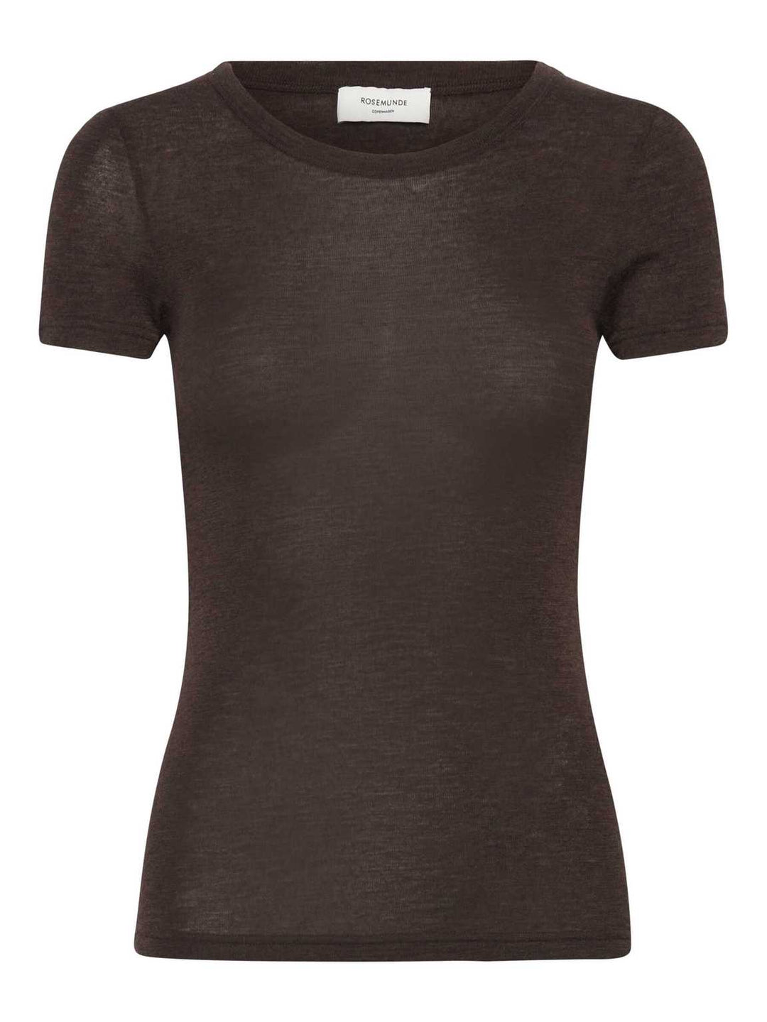RWSara Cashmere Blend Capsleeve T-shirt  Mole Melange
