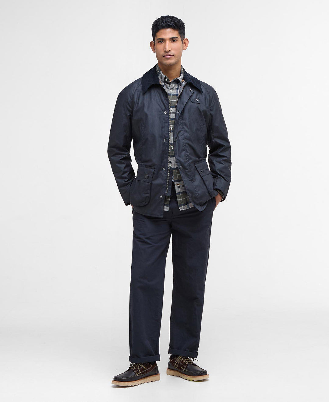 Ashby Wax Jacket  Navy