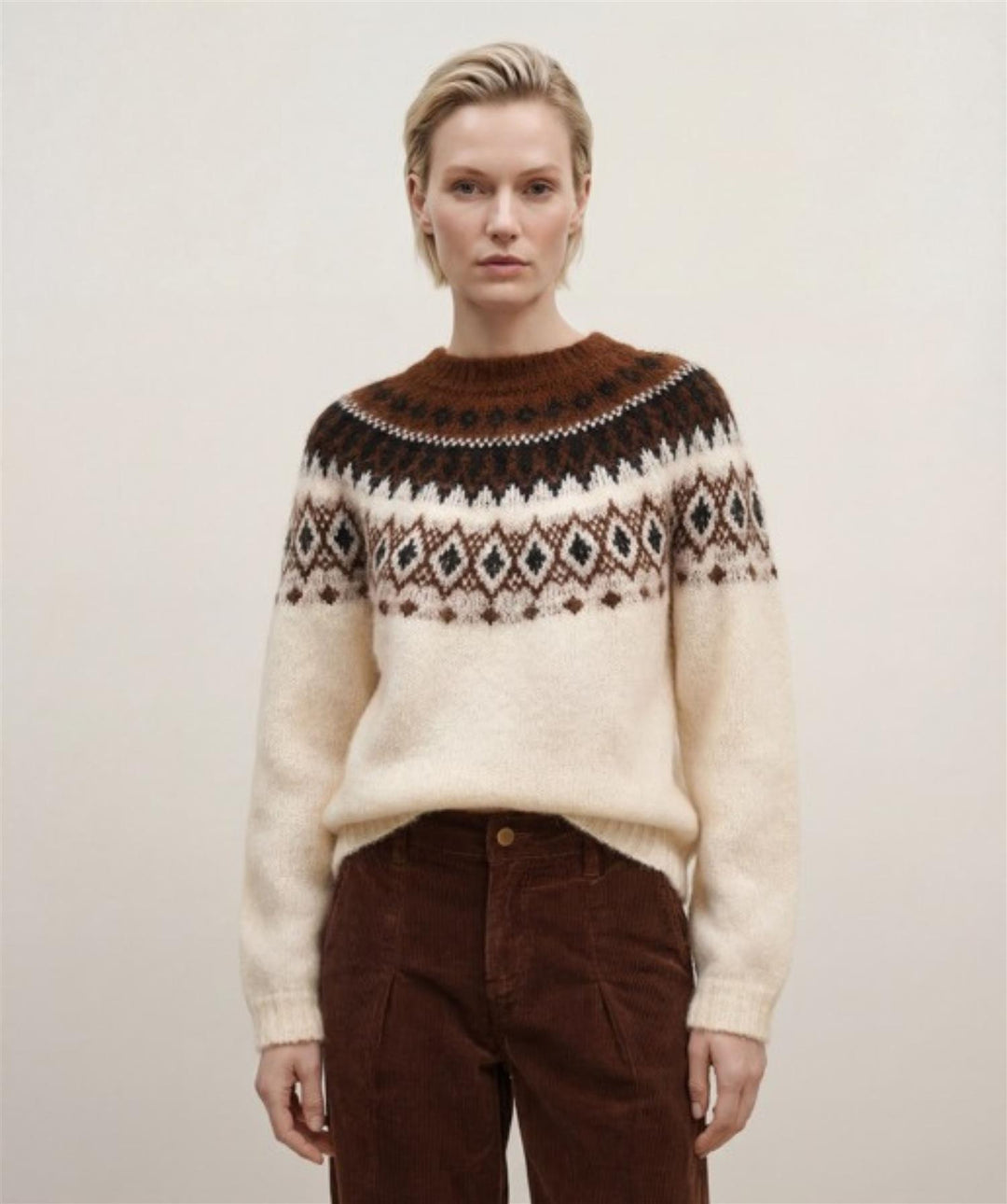 Sonja Jacquard genser  Myrull