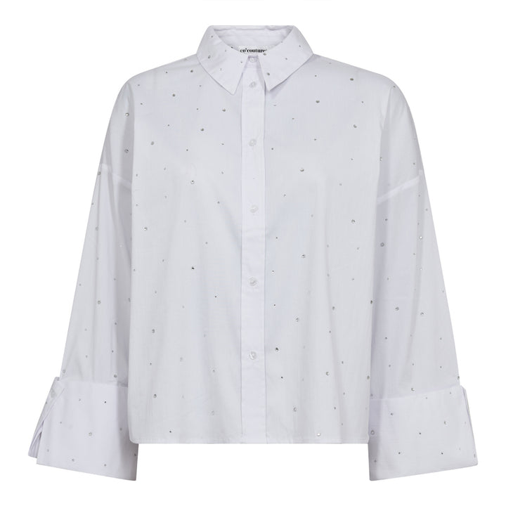 LeniCc Wide Stone Shirt  White