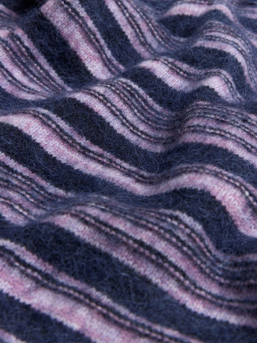 Olivia Wool Polo Sweater  Lilac Mix