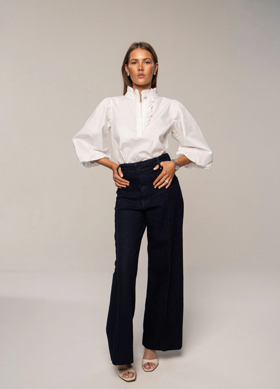Ella Blouse Sugar White  Sugar White