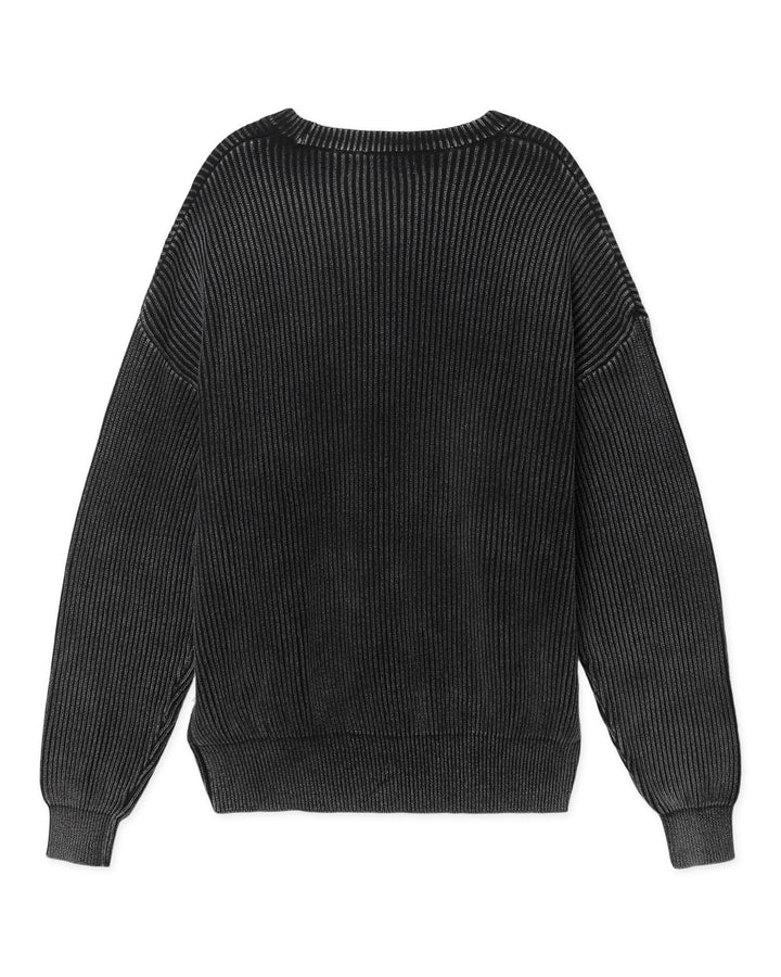 WBSake Washed Crew  Washed Black