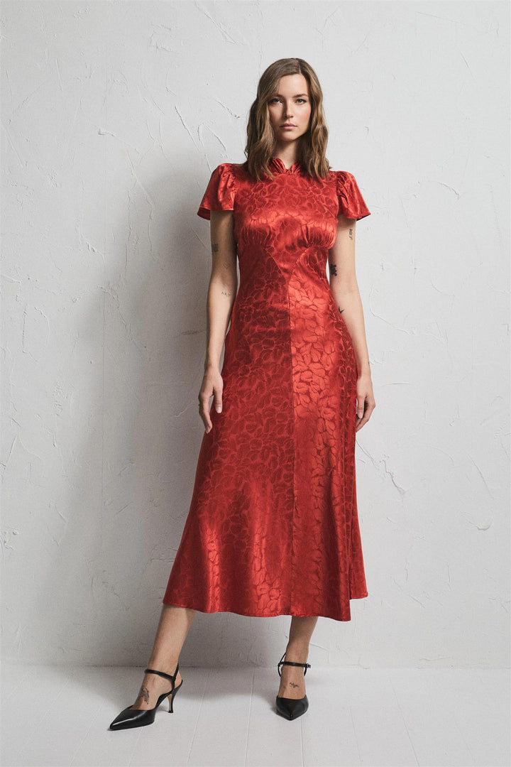 ADDISON JACQUARD  Red