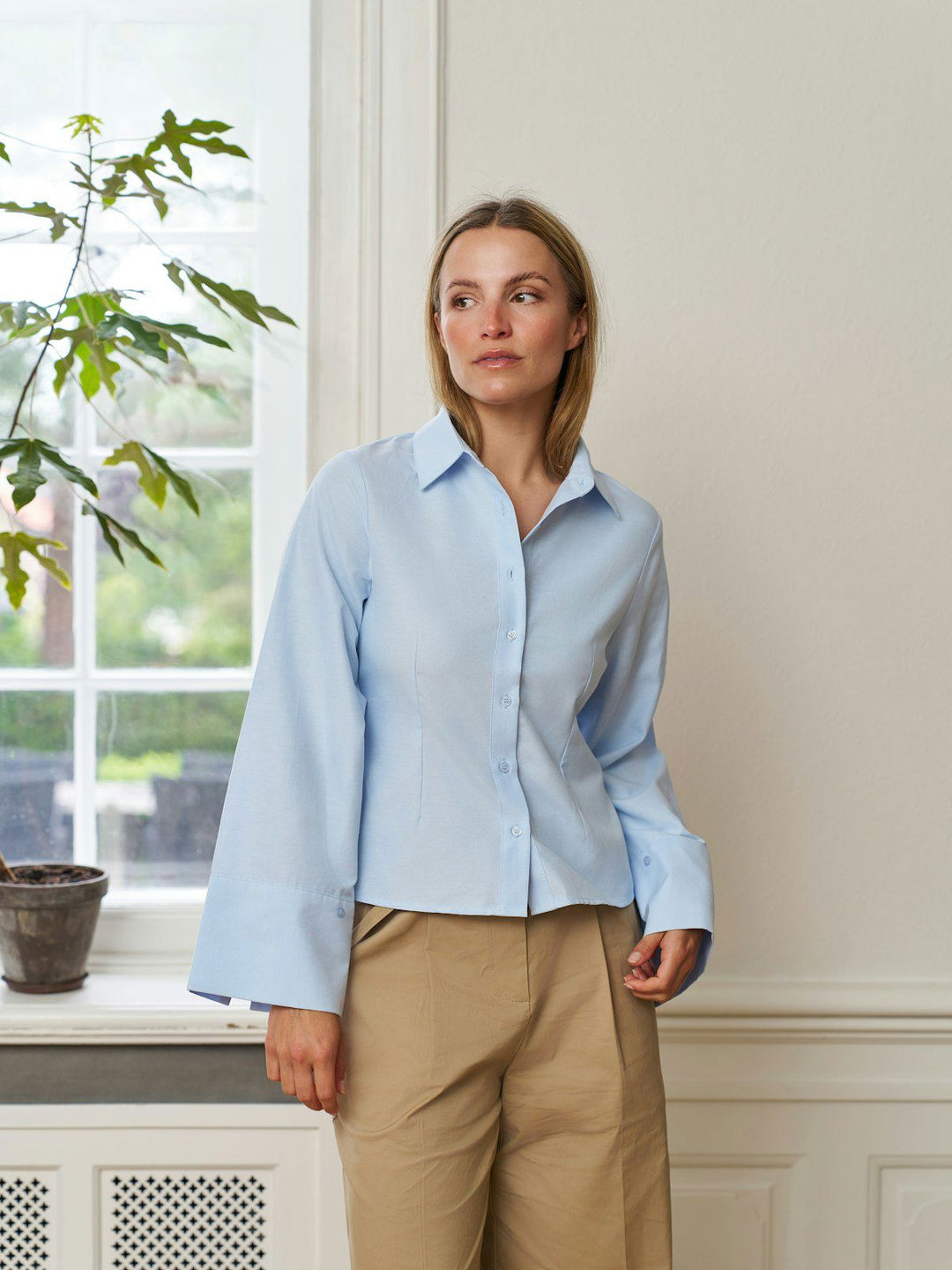 Rosa Oxford Shirt  Light Blue