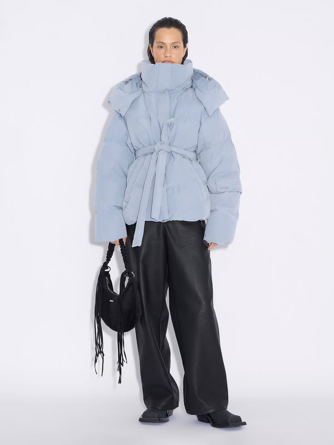 Steilia Brushed Down Jkt  Lt. Blue