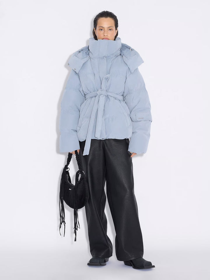 Steilia Brushed Down Jkt  Lt. Blue
