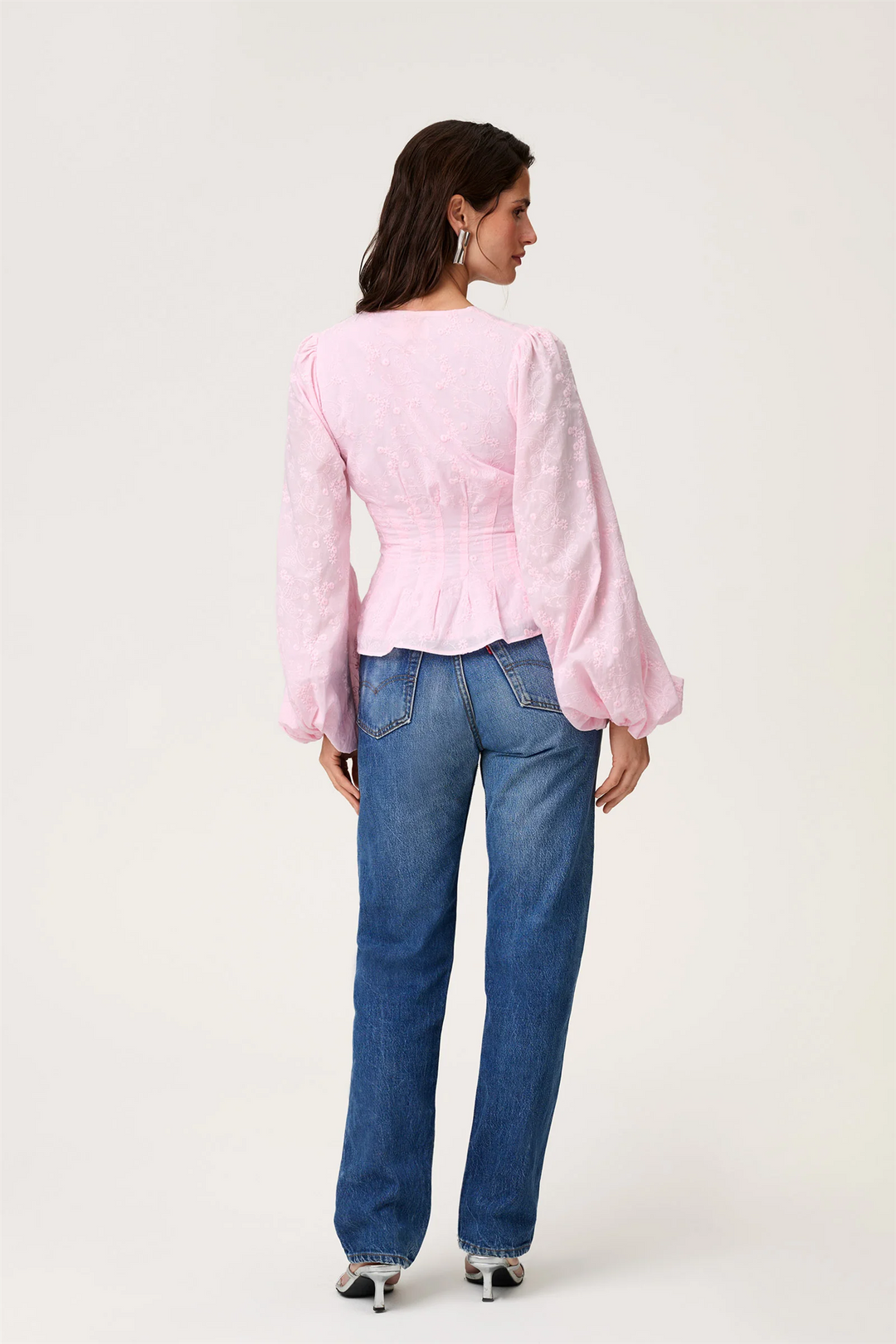 PALENA BLOUSE  Pink Emroidery