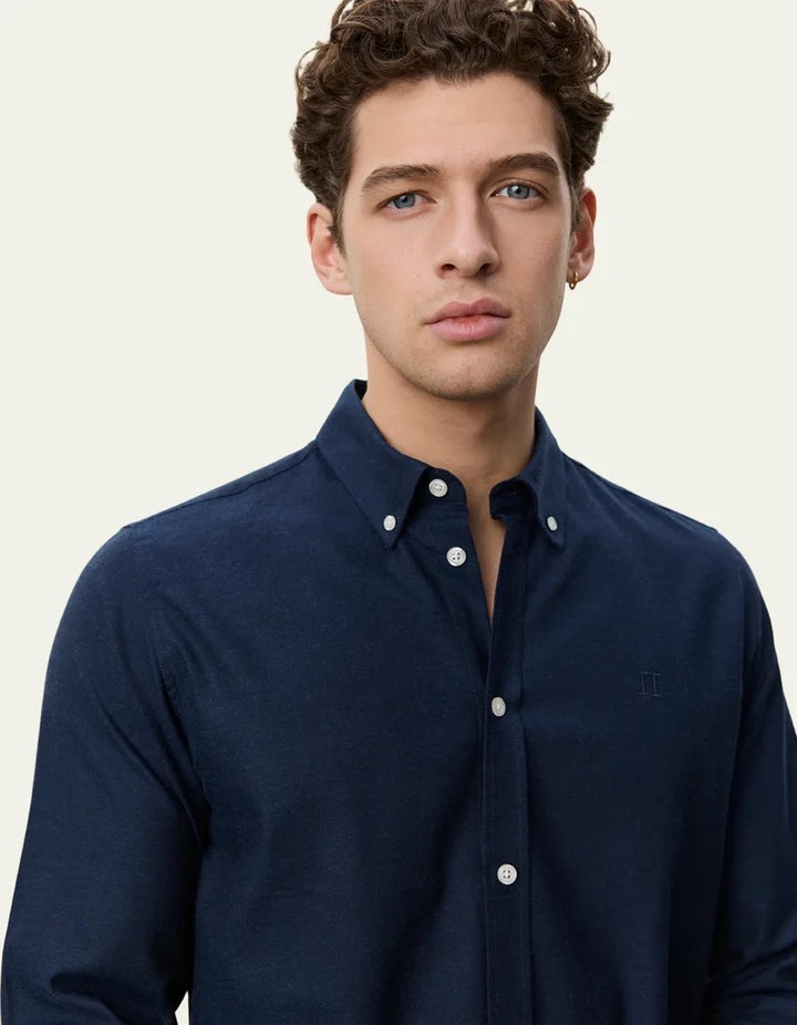 Soft Flannel Shirt  Dark Navy Blue