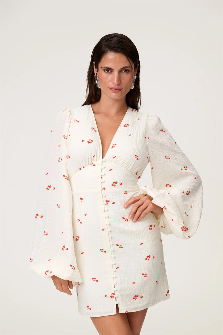 Florence Dress  White Rose