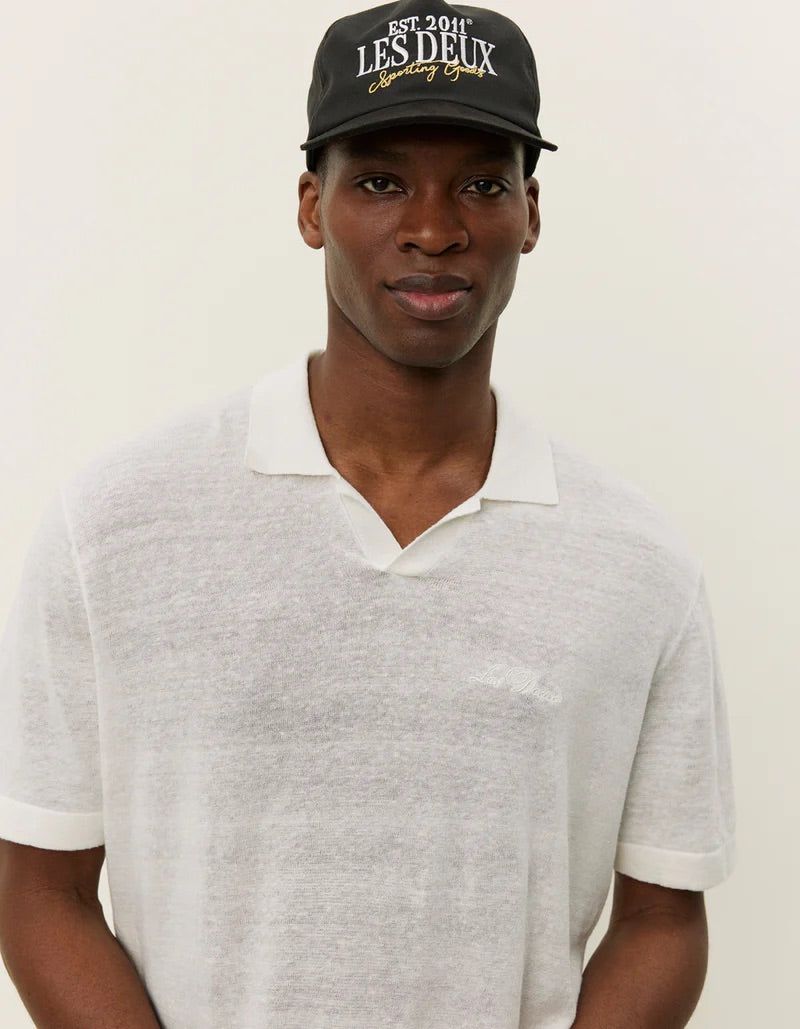 Emmanuel Knit Polo  Light Ivory