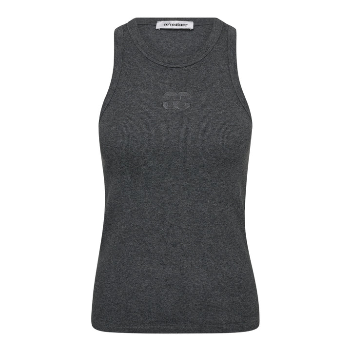 SaharaCC Embroidery Tank Top  Dark Grey