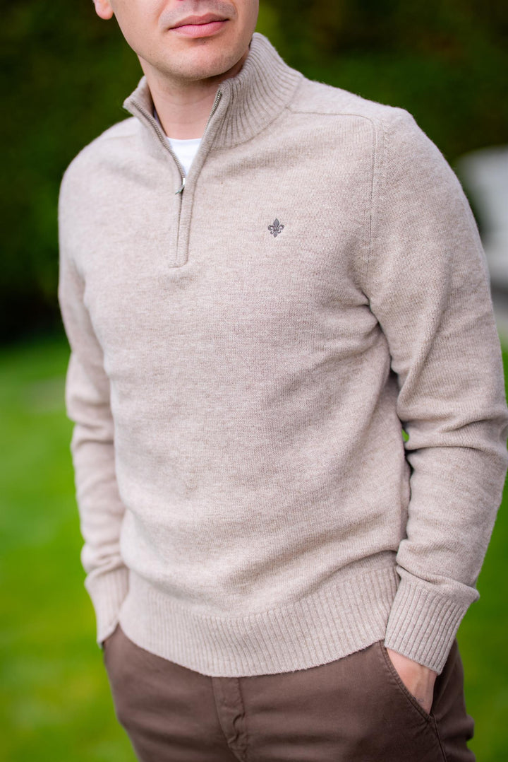 Hertford Half Zip  Khaki