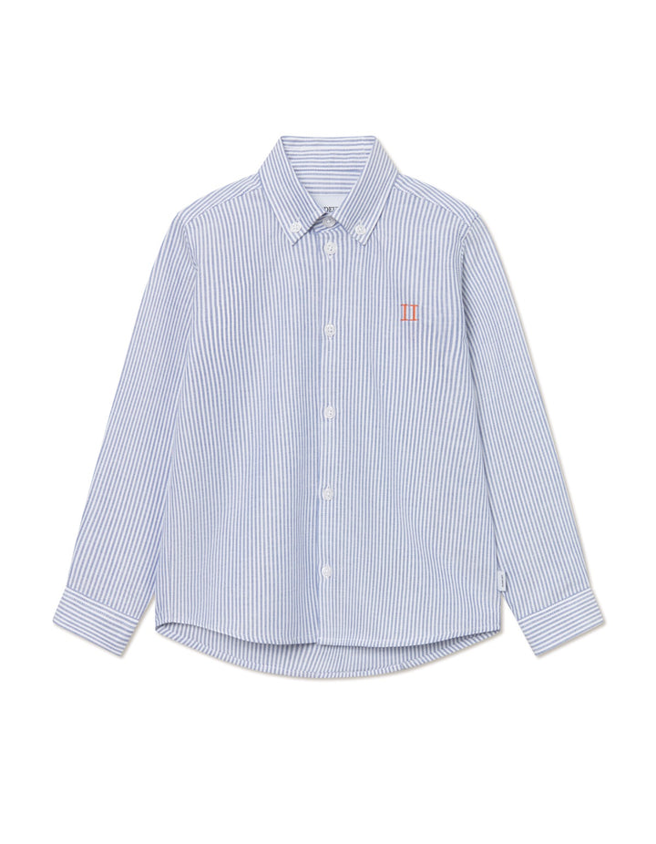 Konrad Contrast Oxford Shirt Kids  Light Blue/White