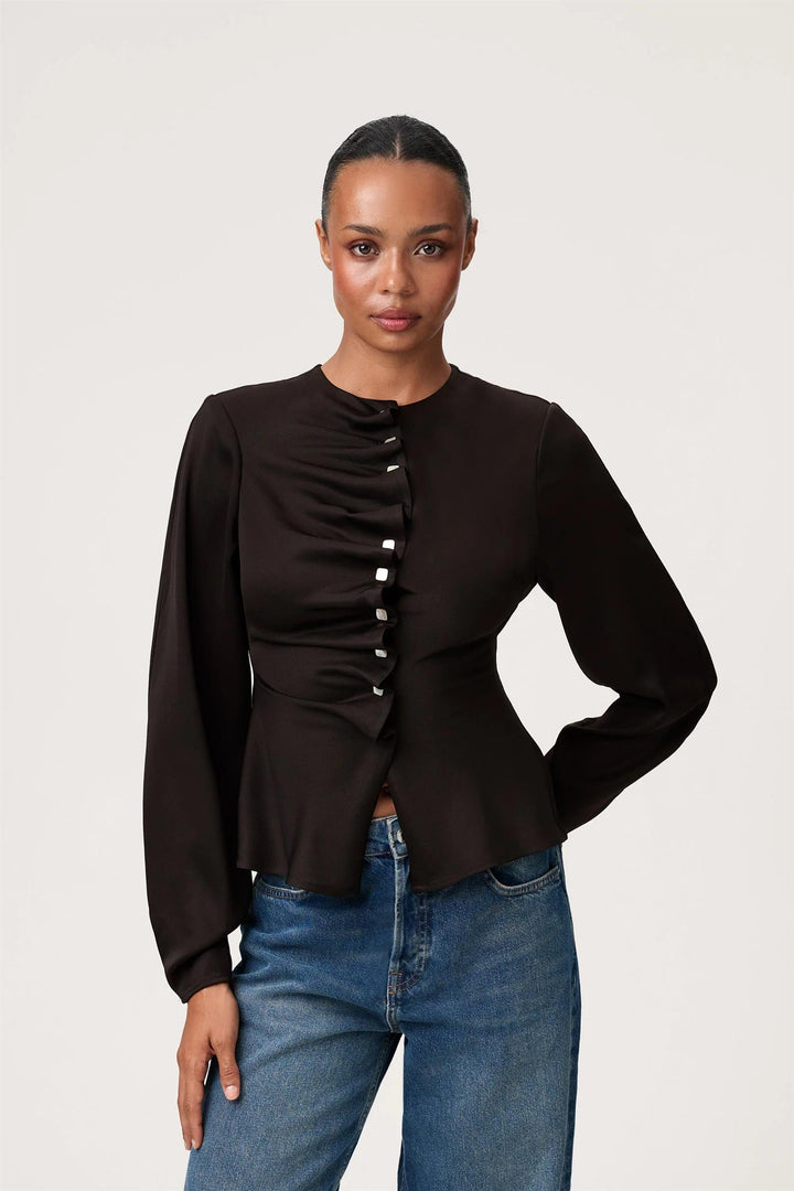 AROLLO BLOUSE  Espresso