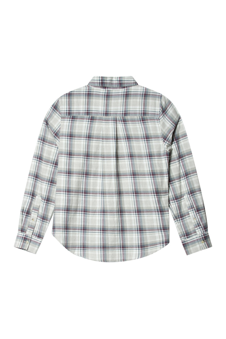 Arc Tartan Check  Grey/Burgundy Combo
