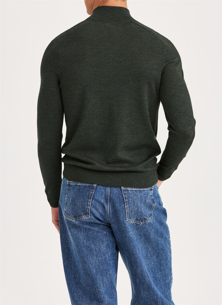 Merino John Zip  Olive
