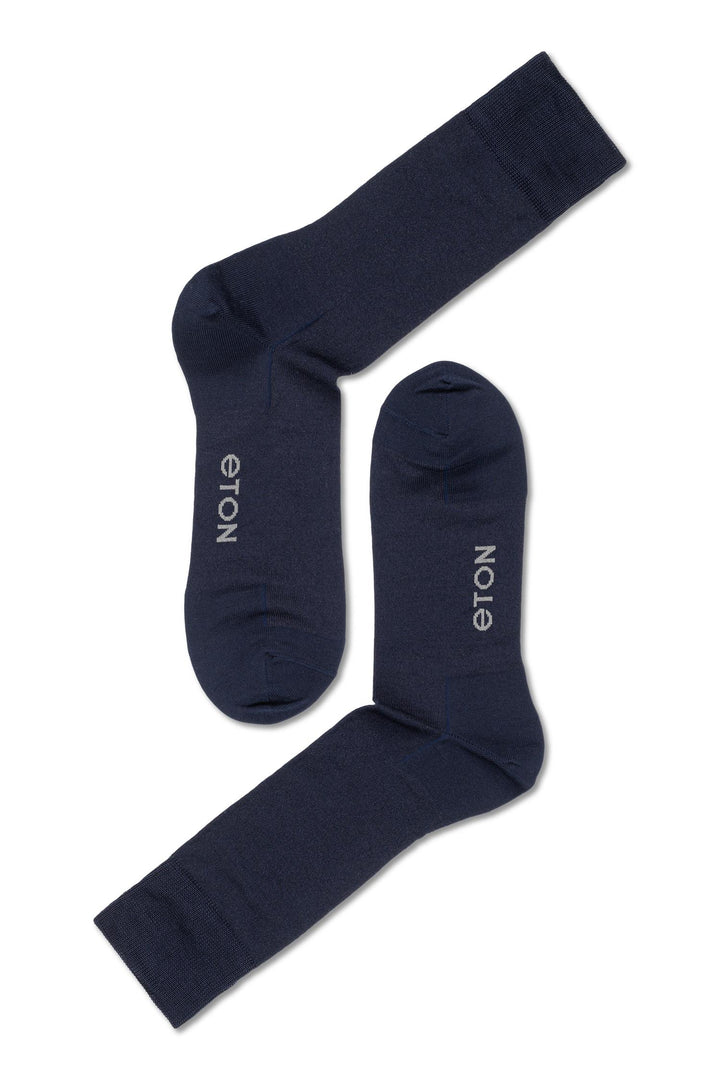 Eton Merc.Cotton Plain  Dark Blue