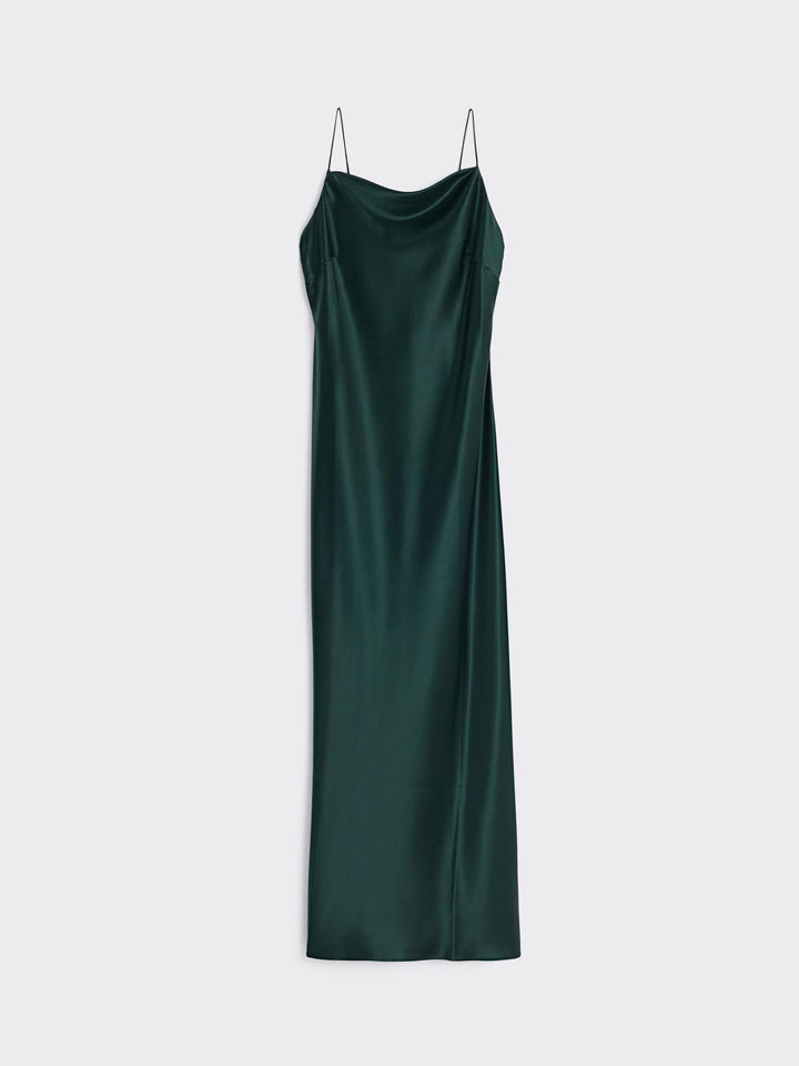 Robyn Midi Dress Dk Green