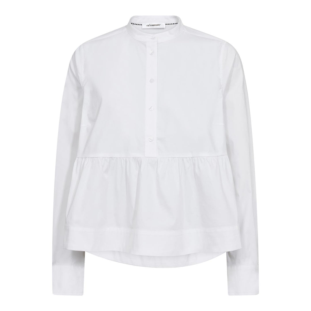 PoppyCC LS Flare Blouse  White