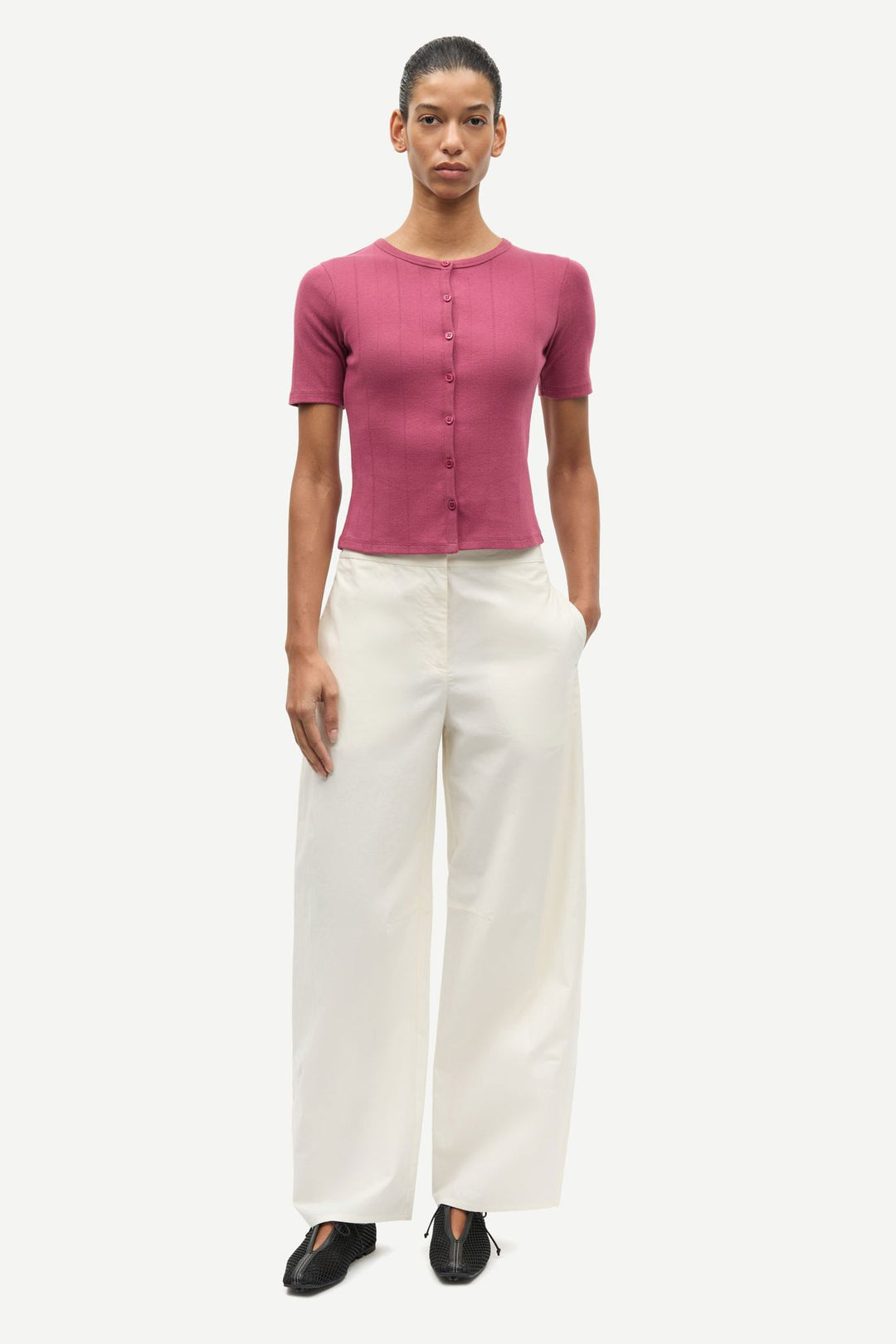 Sajuni Ss Cardigan 15901  Dry Rose