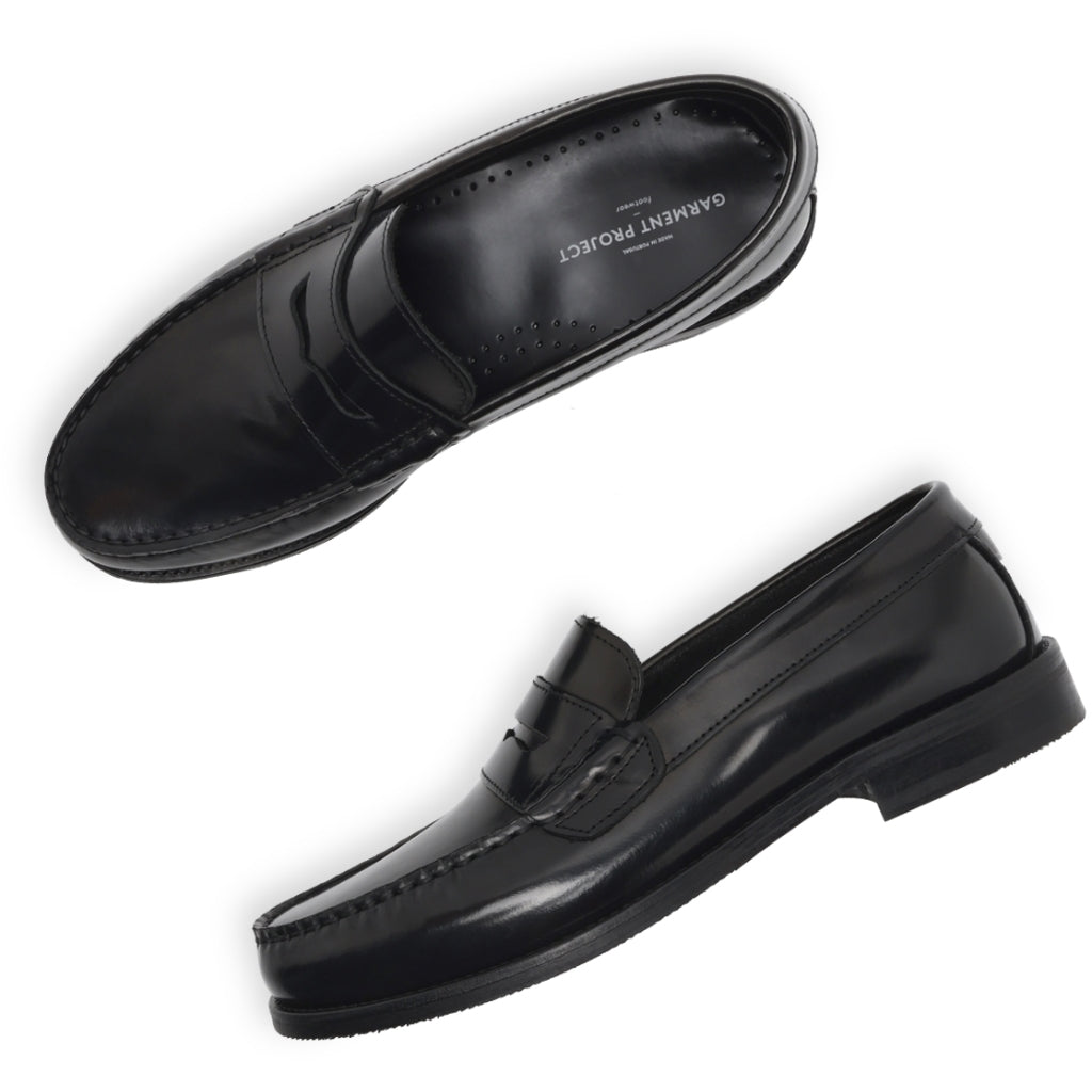 Miles Penny Loafer  Black Polido