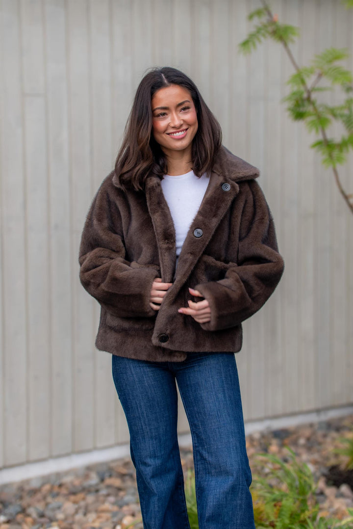 Faje Faux Mink  Choco
