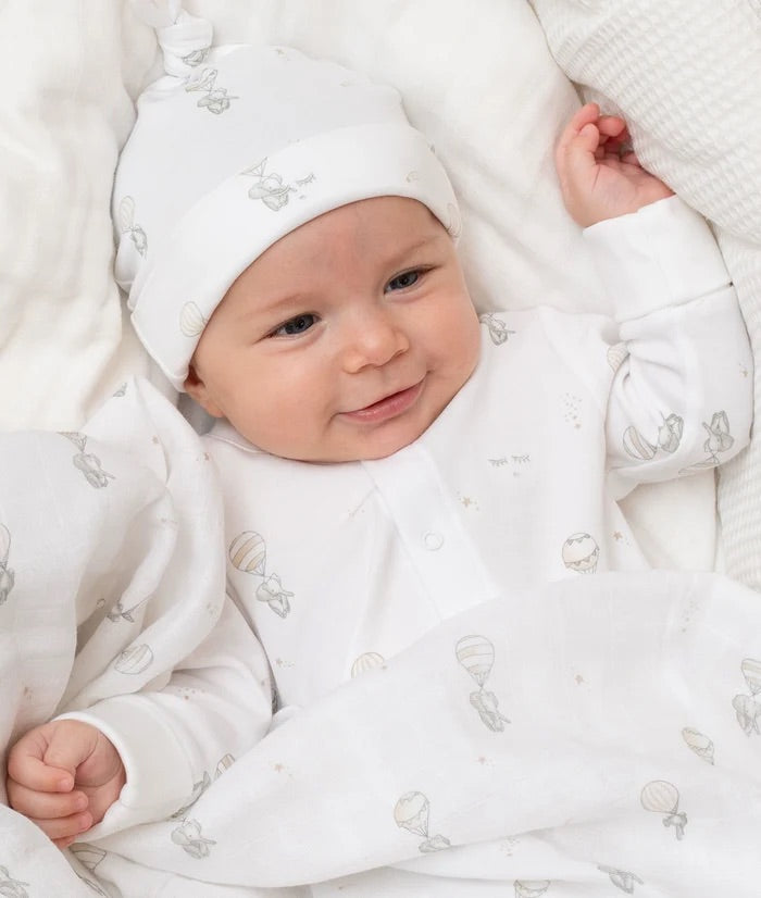 Flying Elephants Overall  White