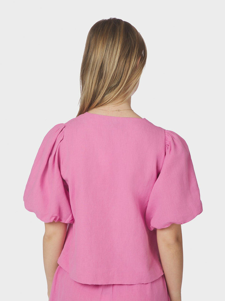 Moisa Linen Blouse  Pink