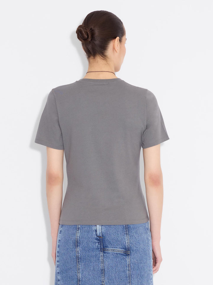 W. Regular Flora Tee  Grey