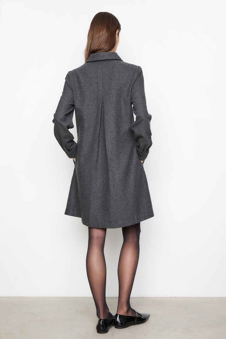 Odette Dress  Grey Melange
