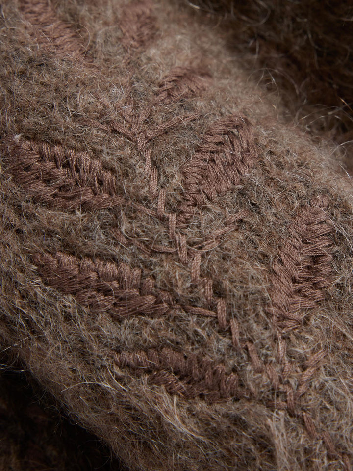 Fiola Chunky Cardigan  Brown