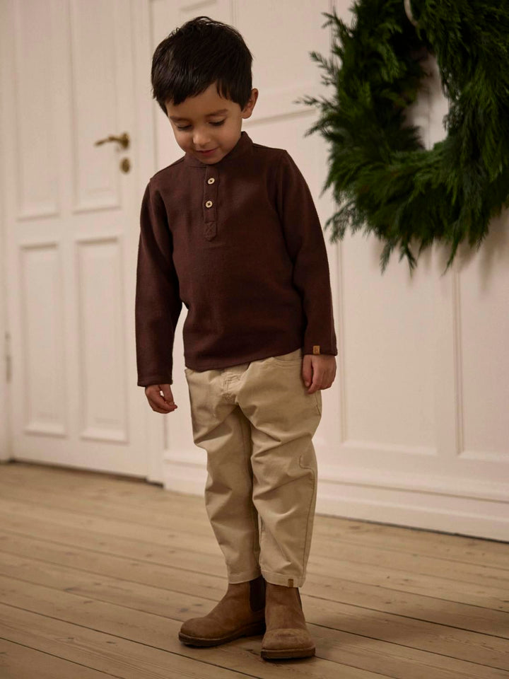 SOMBA SAN LOOSE CORD PANT Lysegrå