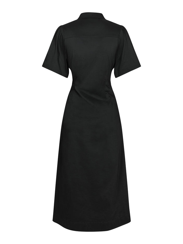 Baia Poplin Dress  Black