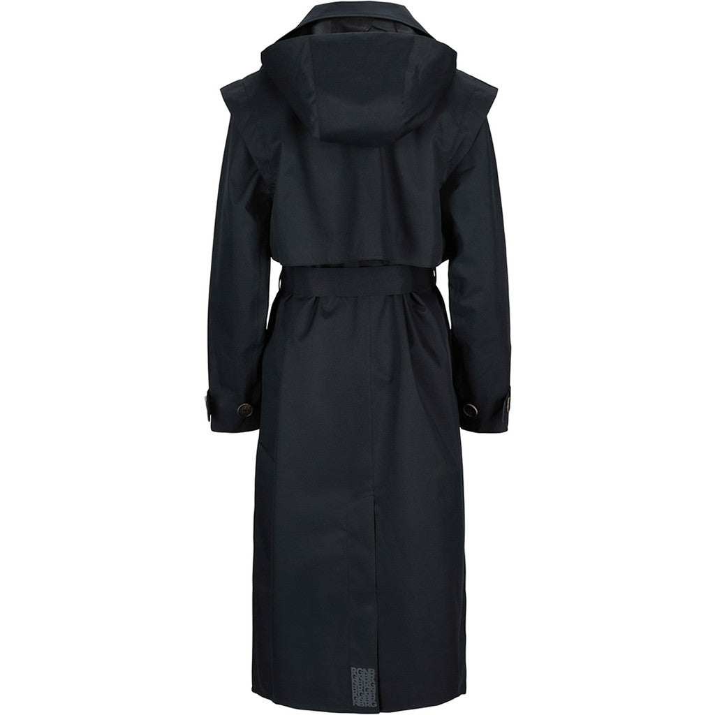 Regndråpe Trench Coat  New Black