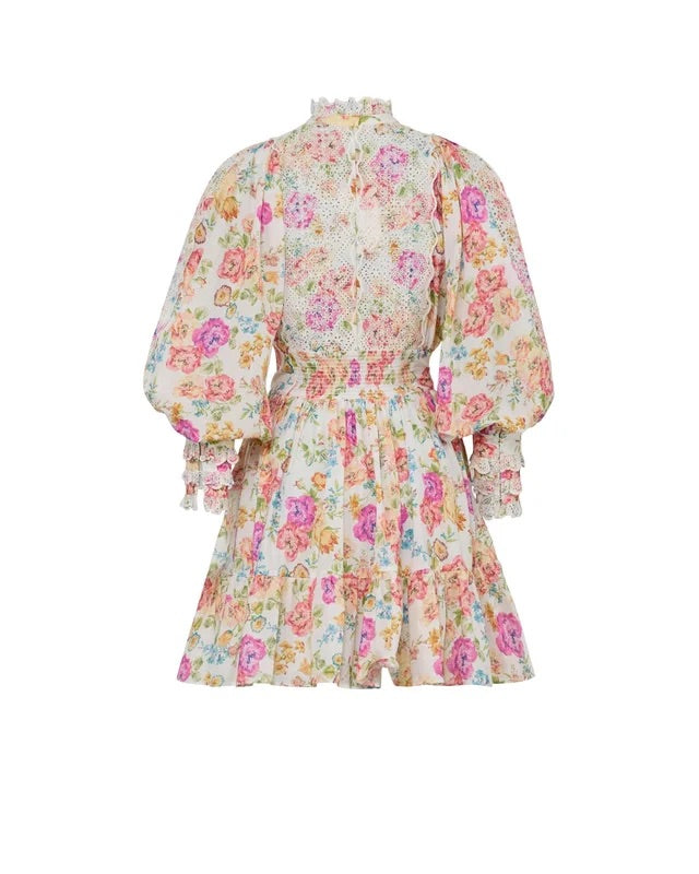 Cotton slub mini dress  Flora