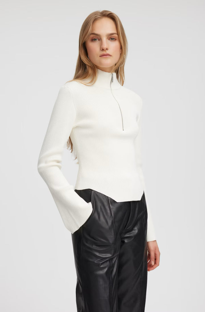 YasmiaGZ zipper pullover  Egret