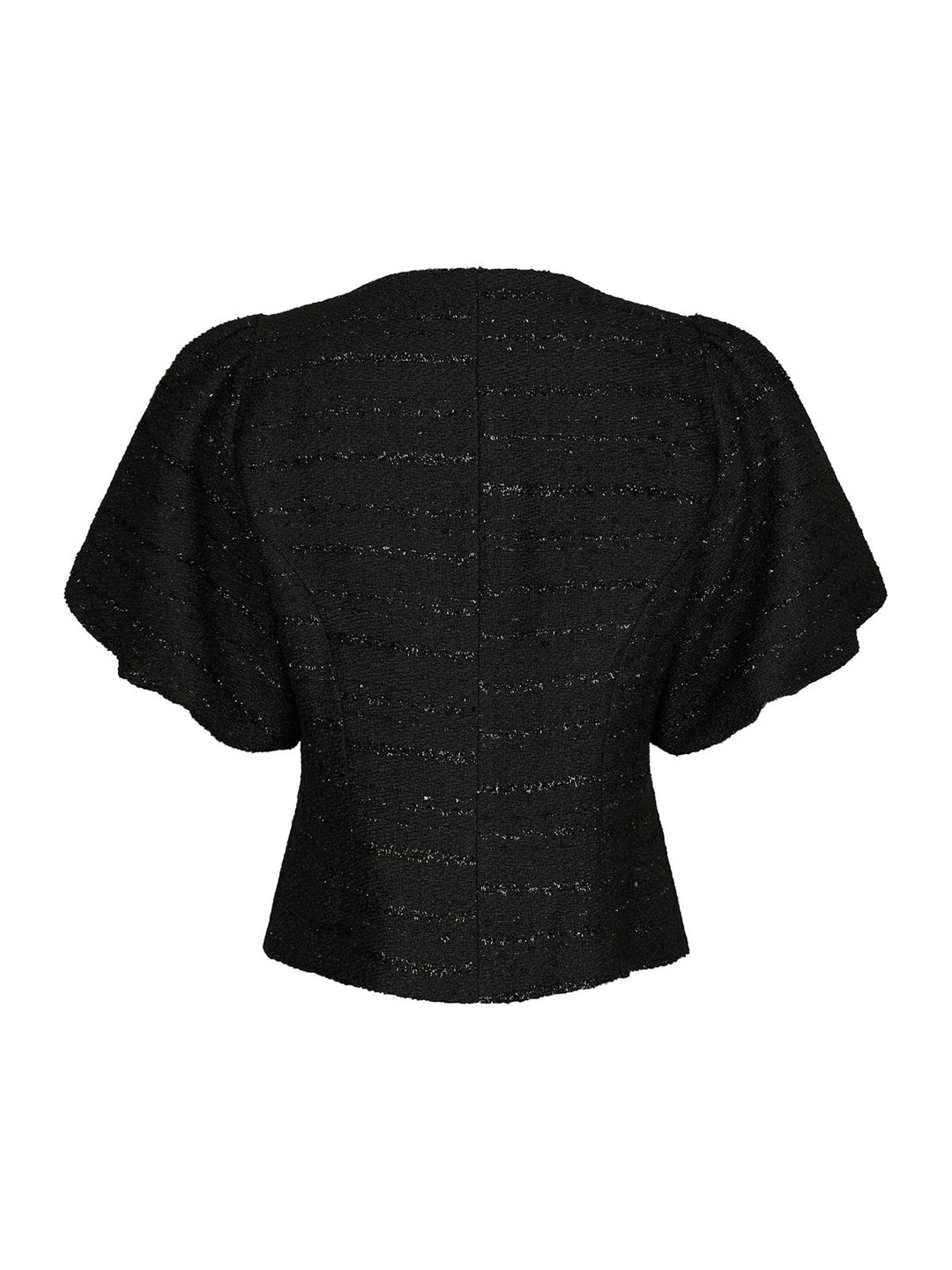 Anela Boucle Blouse  Black