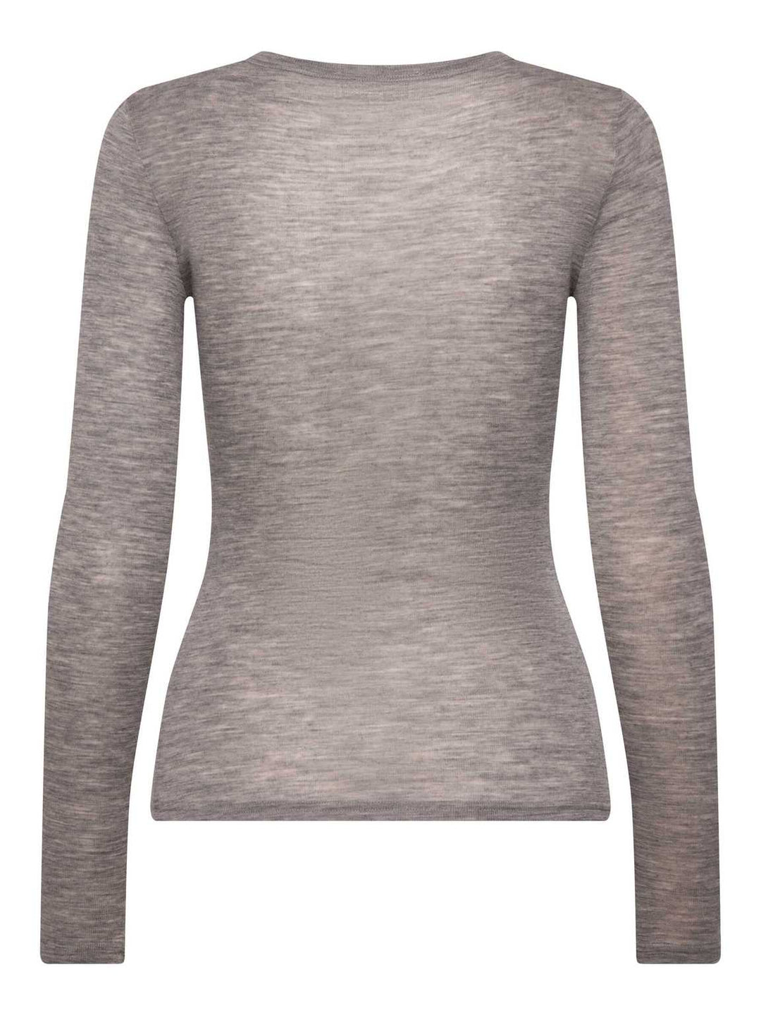 RWSara Cashmere Blend LS T-shirt  Light Grey Melange