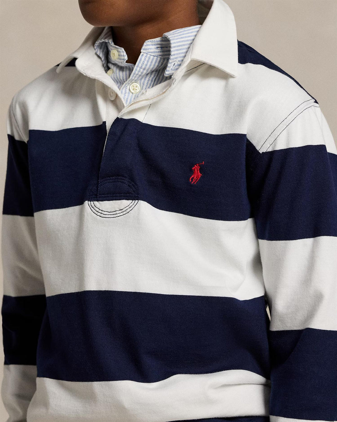 LS YD RUGBY-KNIT SHIRTS-RUGBY  Blue