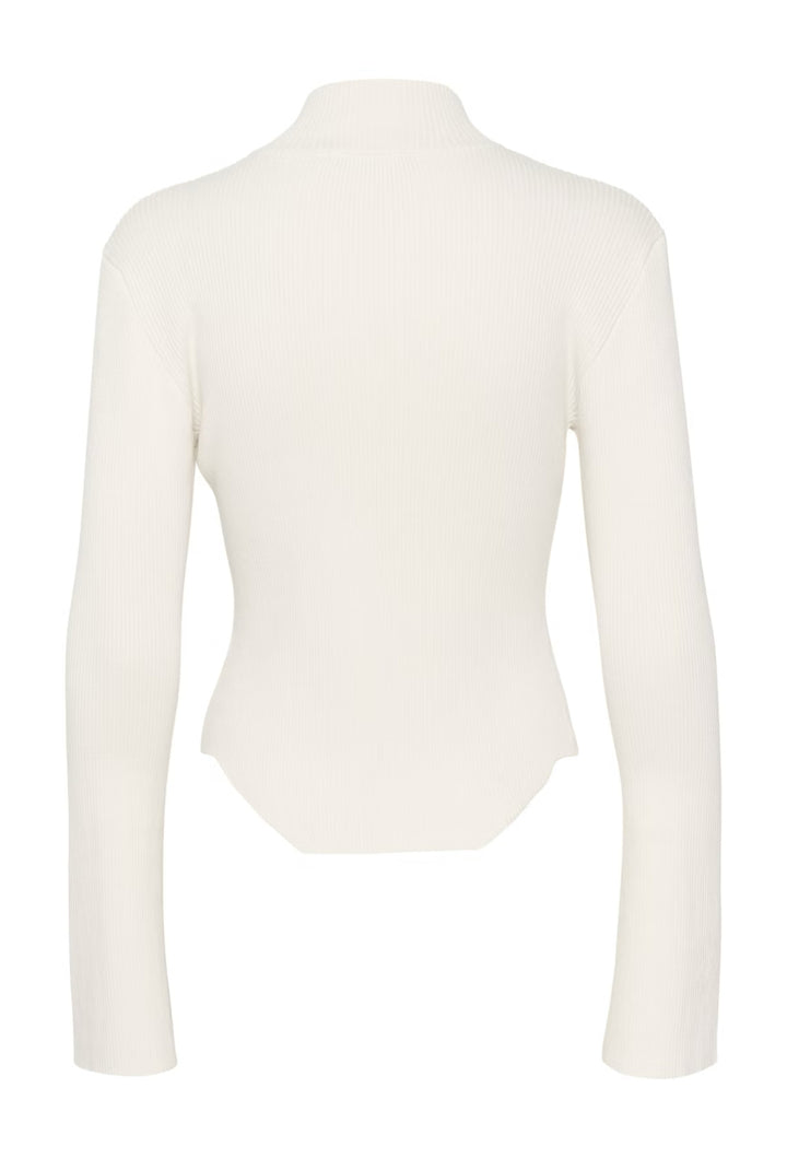 YasmiaGZ zipper pullover  Egret