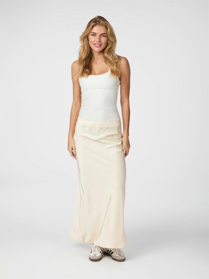 Viso heavy sateen skirt  Pearl