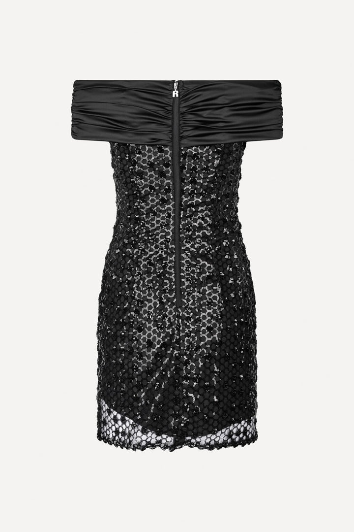 Sequins Mini Dress  Black