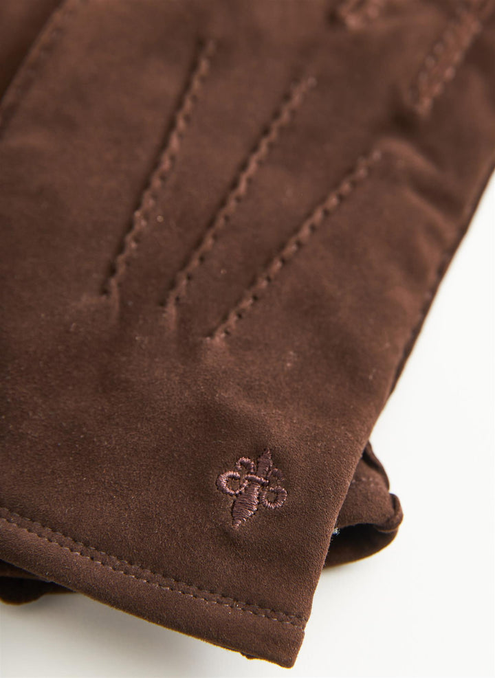 Morris Suede Gloves  Brown