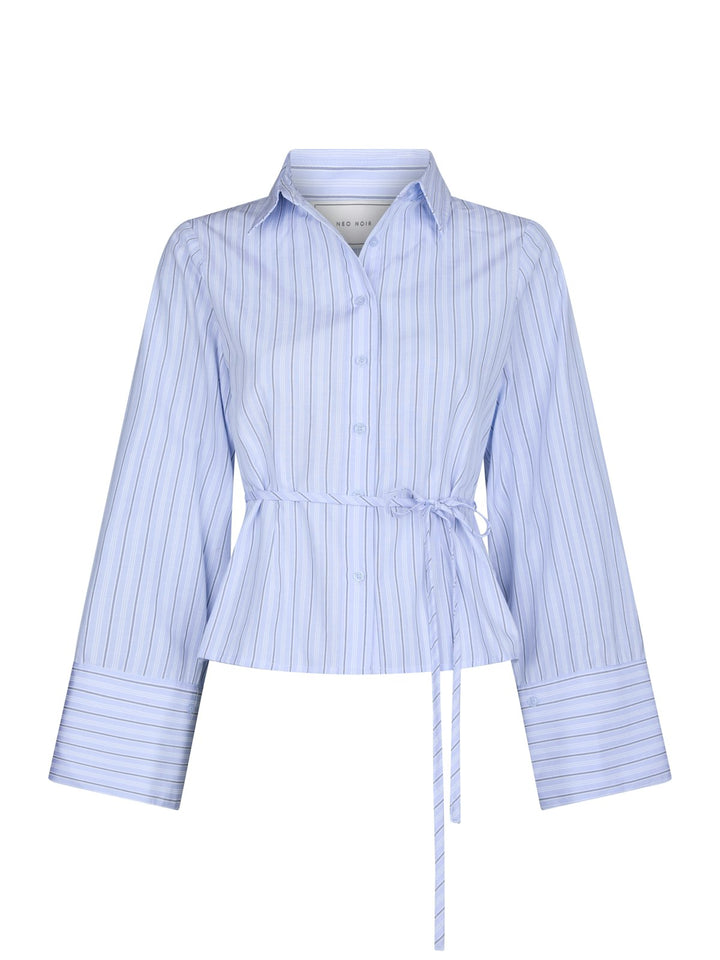 Clarida Double Stripe Shirt  Light Blue